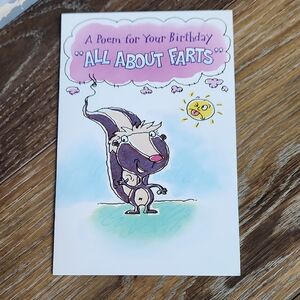 NWT Gibson Happy Birthday Card All About Farts